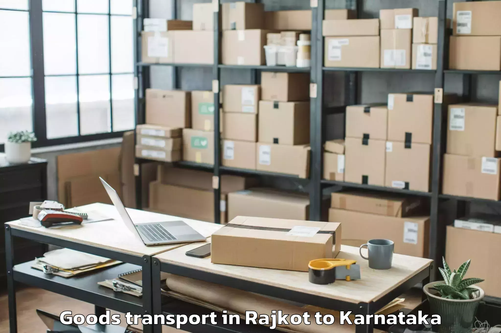 Affordable Rajkot to Belluru Goods Transport